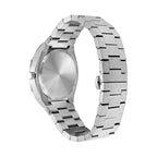 Valux Skyfall Midnight Frost – black dial stainless steel luxury men’s watch with butterfly clasp