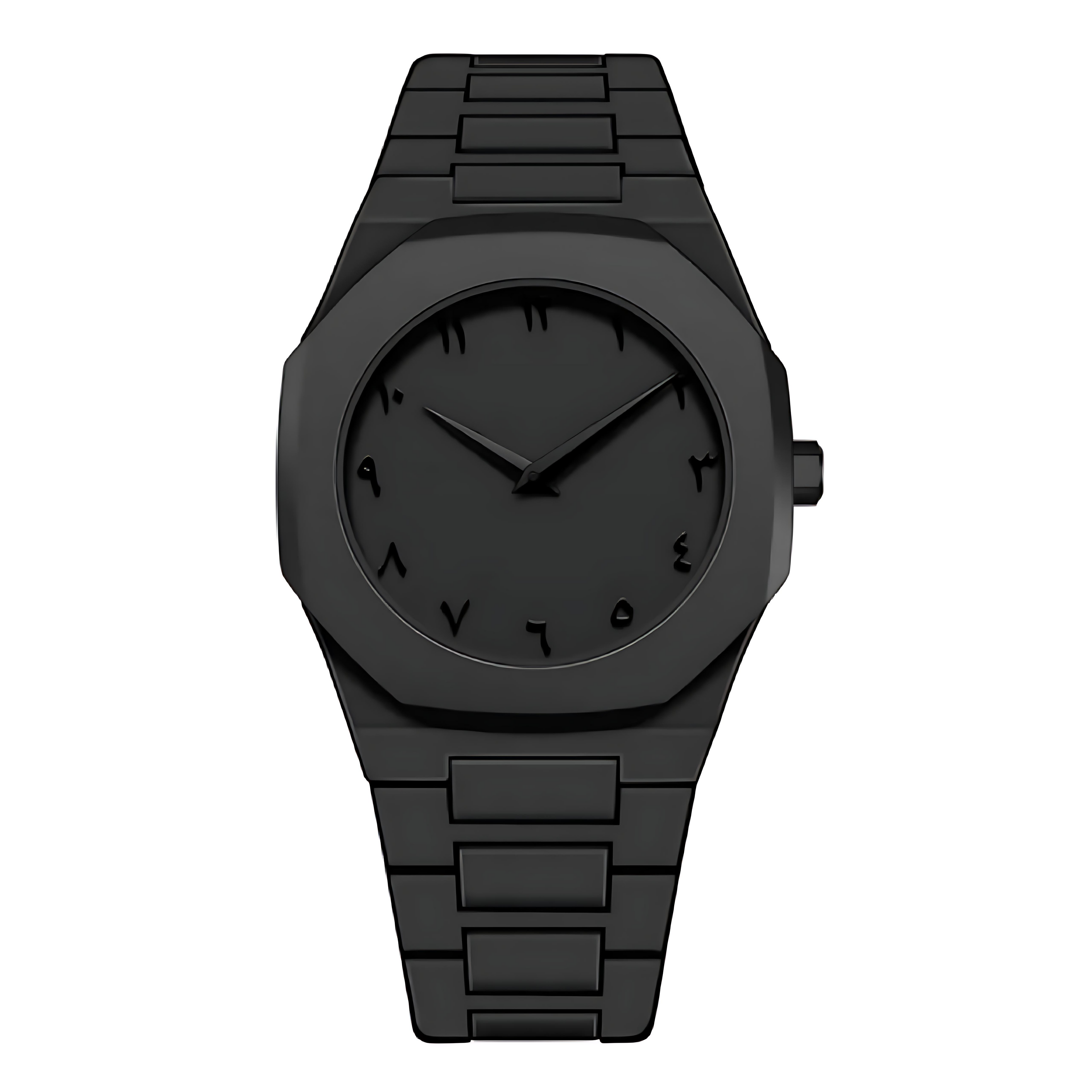 VALUX - ARABIC BLACK | Signature Black Polycarbonate Watch with Arabic Numerals
