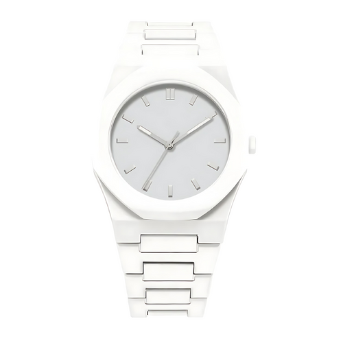 Valux Monoluxe White – all-white lightweight polycarbonate watch with minimalist design