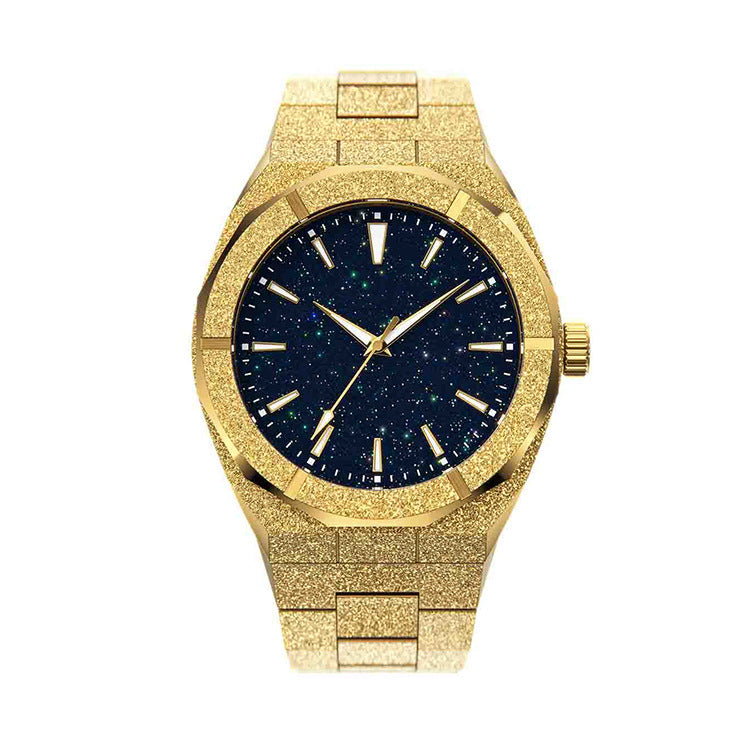 Valux Skyfall Imperial Gold – men’s gold stainless steel luxury watch with quartz movement
